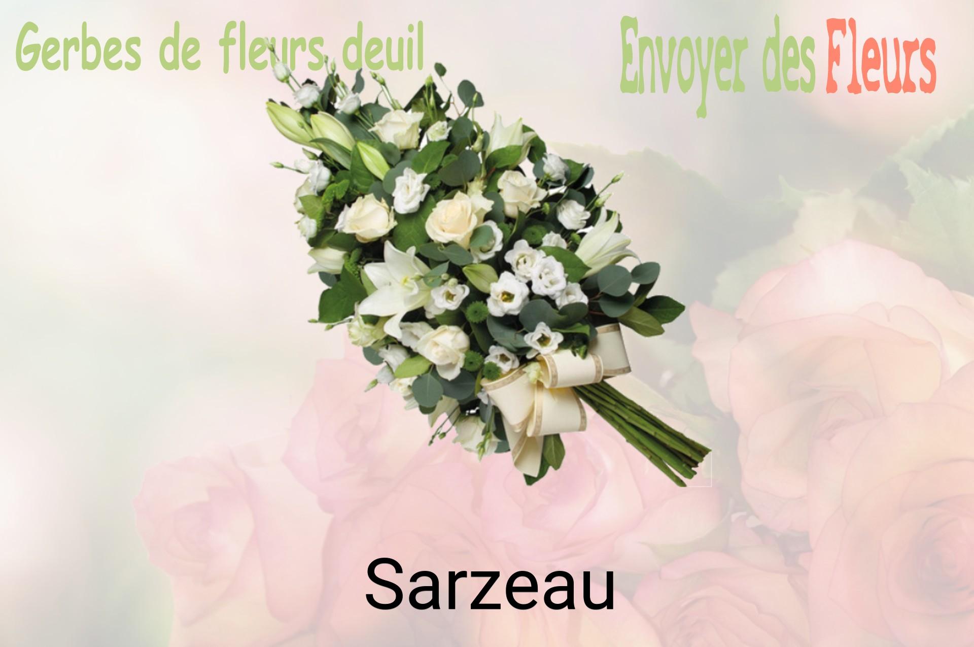 Gerbe de fleurs de deuil livrée à Sarzeau